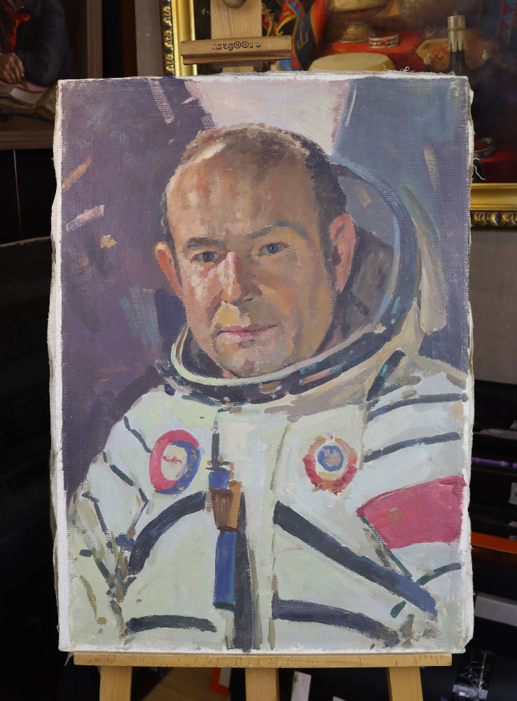 Бабаев Джимшуд Ибрагимович. Портрет космонавта Леонова Алексея Архиповича