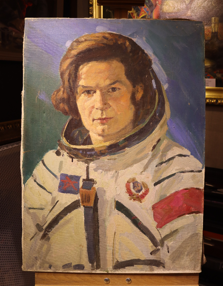 Бабаев Джимшуд Ибрагимович. Портрет космонавта Терешковой Валентины Владимировны