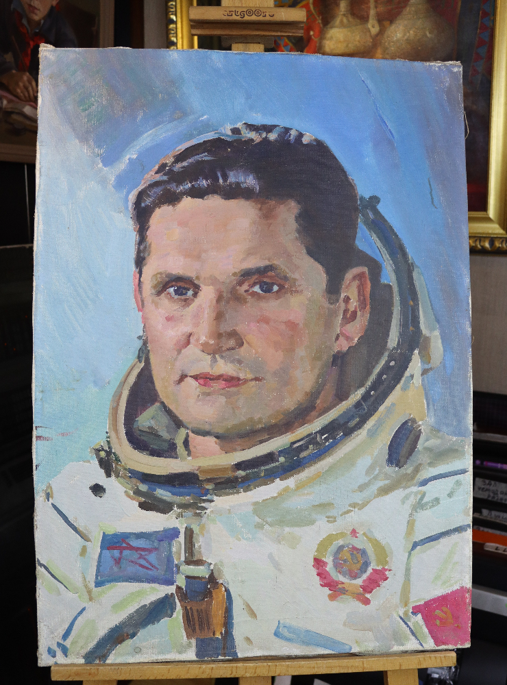 Бабаев Джимшуд Ибрагимович. Портрет космонавта Волынова Бориса Валентиновича