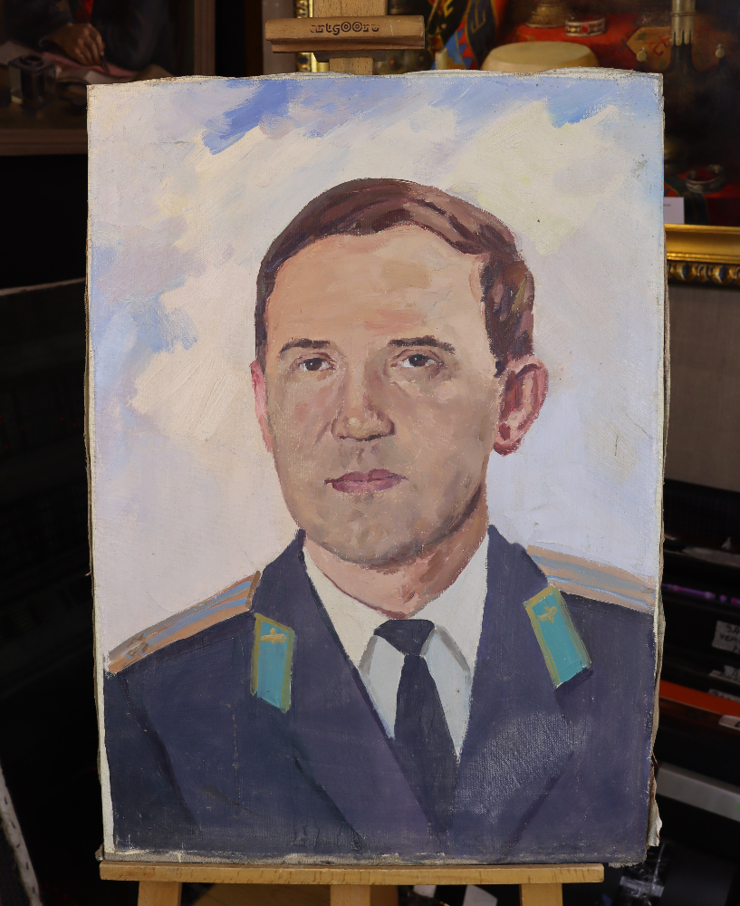 Бабаев Джимшуд Ибрагимович. Портрет космонавта Добровольского Георгия Тимофеевича