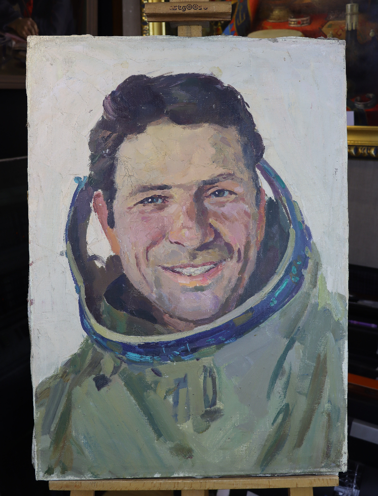 Бабаев Джимшуд Ибрагимович. Портрет космонавта Ляхова Владимира Афанасьевича
