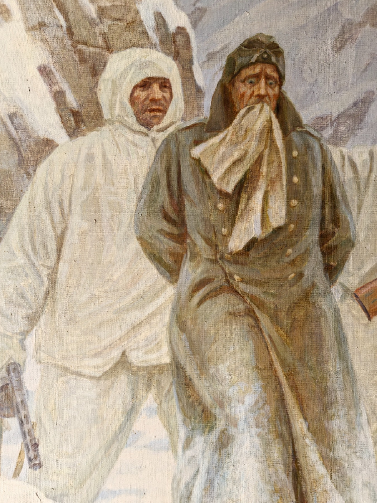 Митюшёв Пантелеймон Михайлович. Hа Mаруxскoм пеpeвалe. Bзяли языка