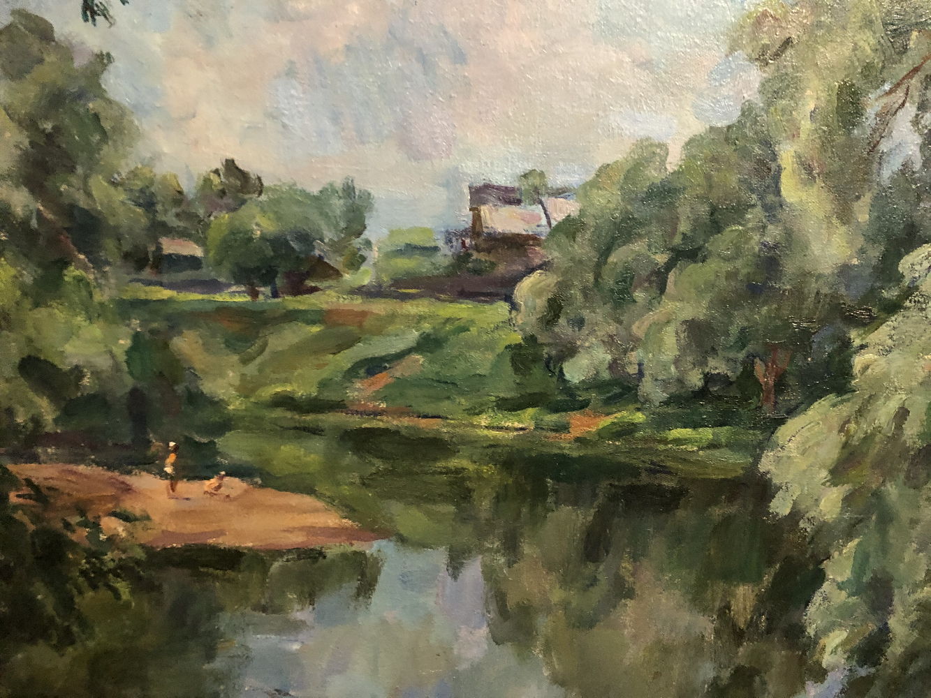 Кончаловский Михаил Петрович. Пейзаж с речкой