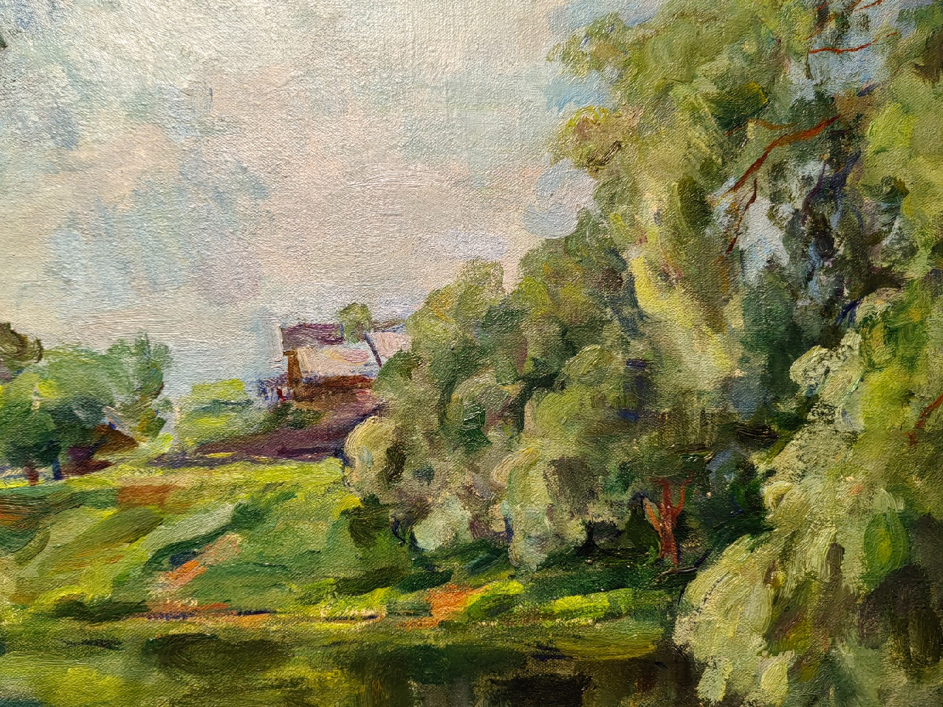 Кончаловский Михаил Петрович. Пейзаж с речкой