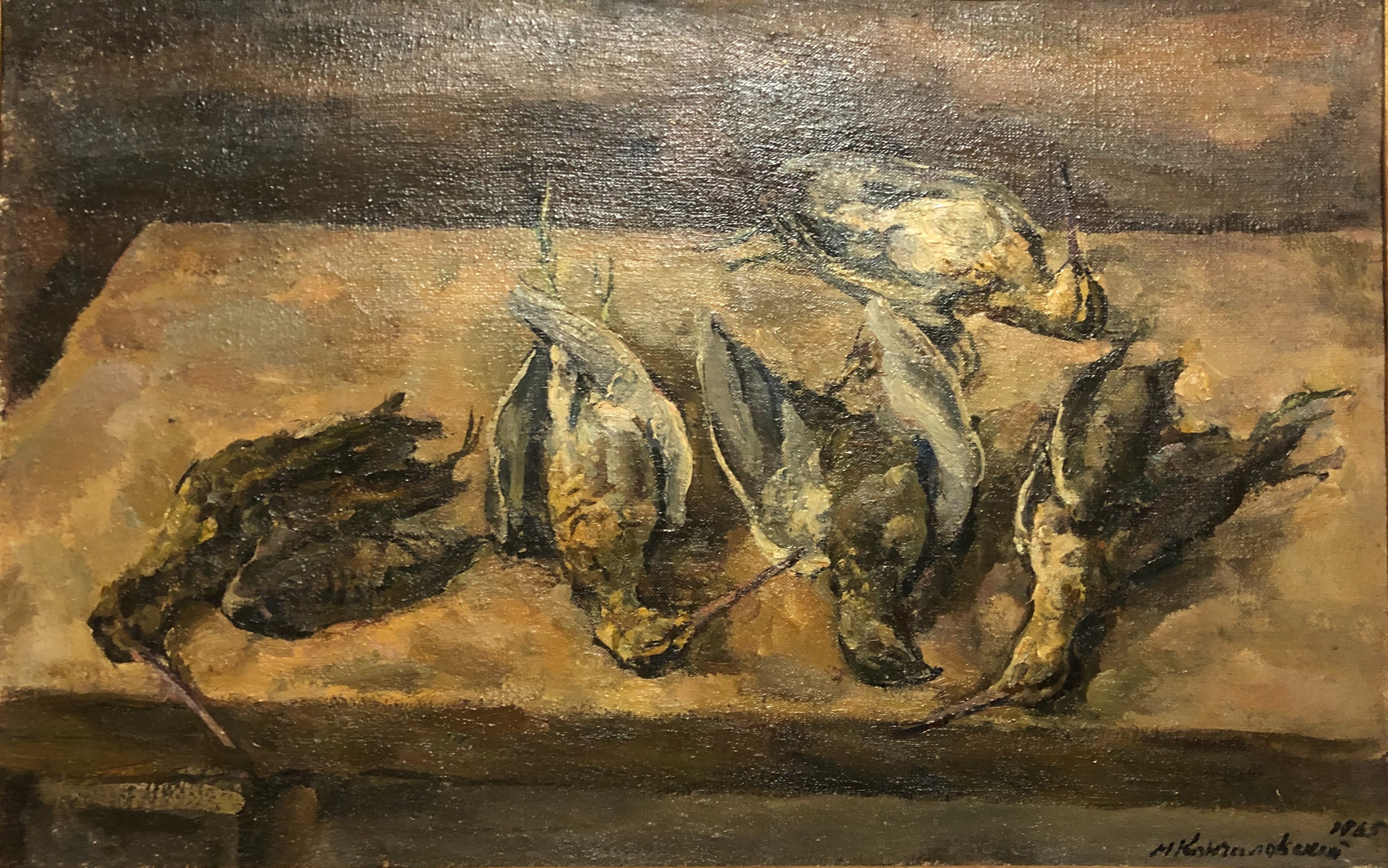 Кончаловский Михаил Петрович. Натюрморт с вальдшнепами