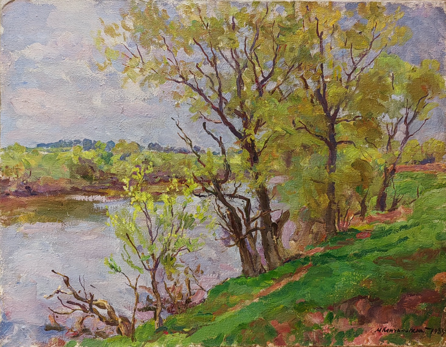 Кончаловский Михаил Петрович. Весна. Река Протва