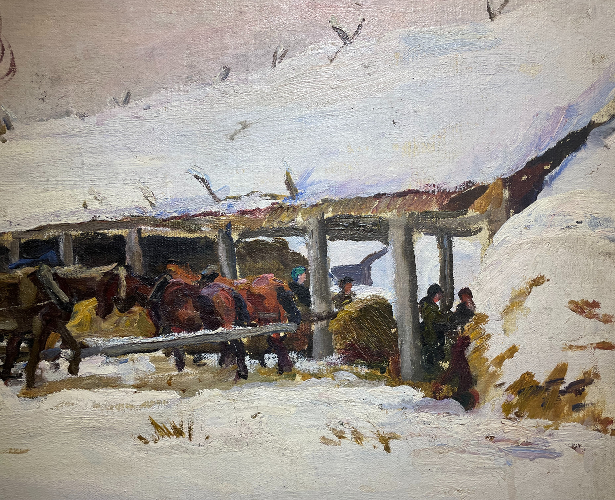 Кончаловский Михаил Петрович. На току