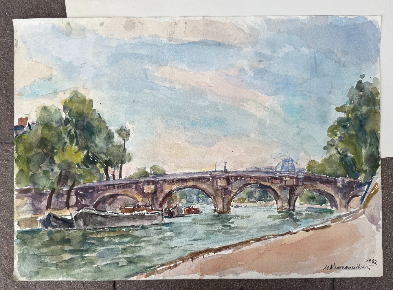 Кончаловский Михаил Петрович. Париж.  Мост Пон-Нёф (Pont Neuf). 61