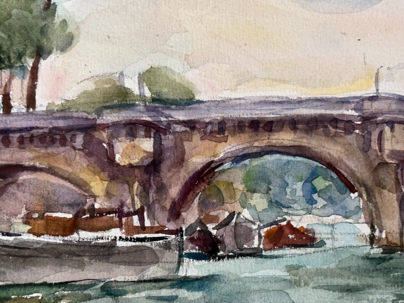 Кончаловский Михаил Петрович. Париж.  Мост Пон-Нёф (Pont Neuf). 61