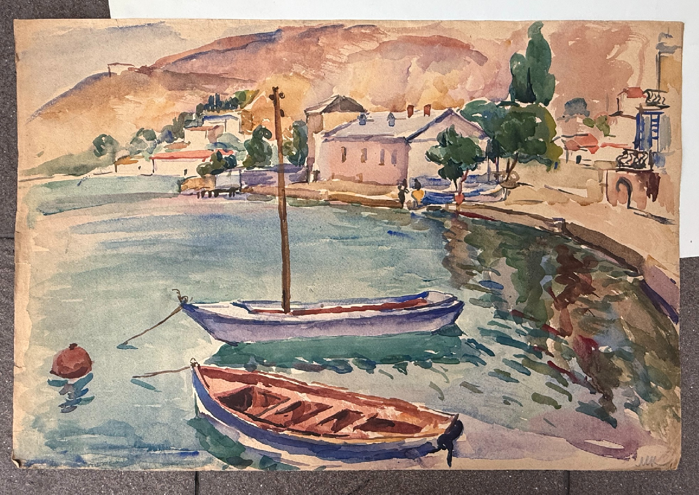 Кончаловский Михаил Петрович. Лодки у берега. 63