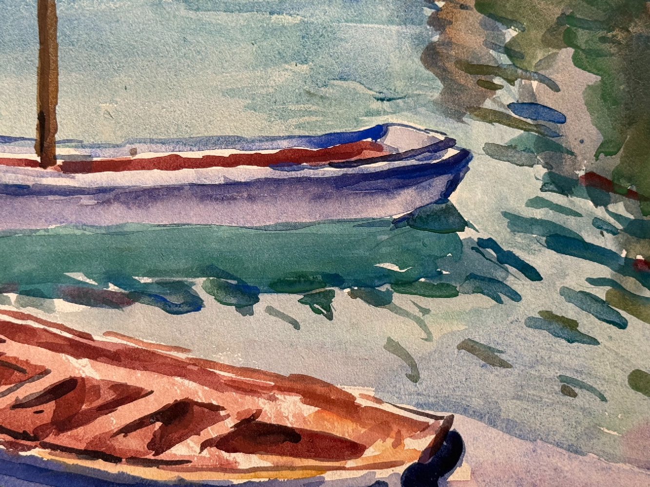 Кончаловский Михаил Петрович. Лодки у берега. 63