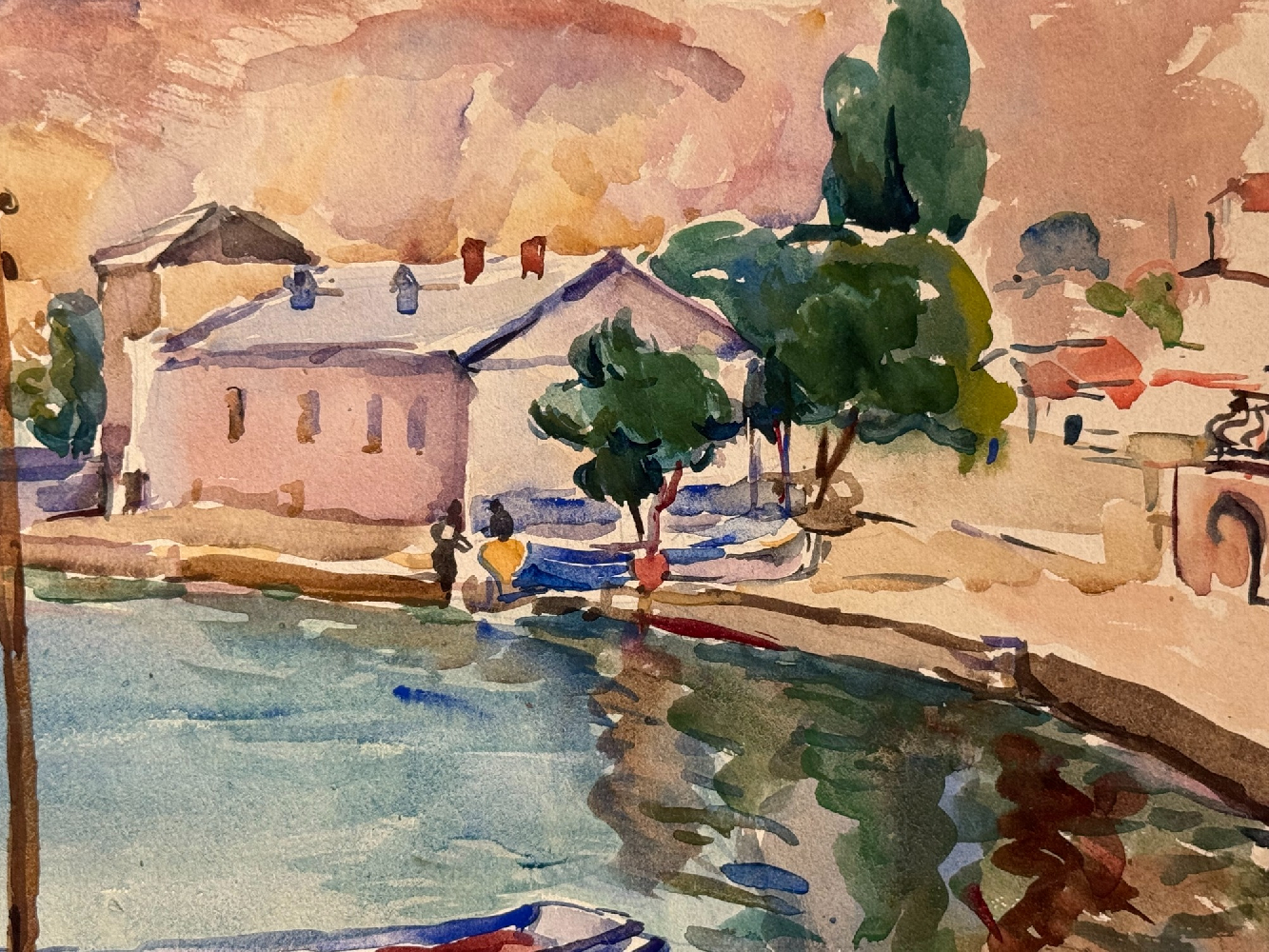 Кончаловский Михаил Петрович. Лодки у берега. 63