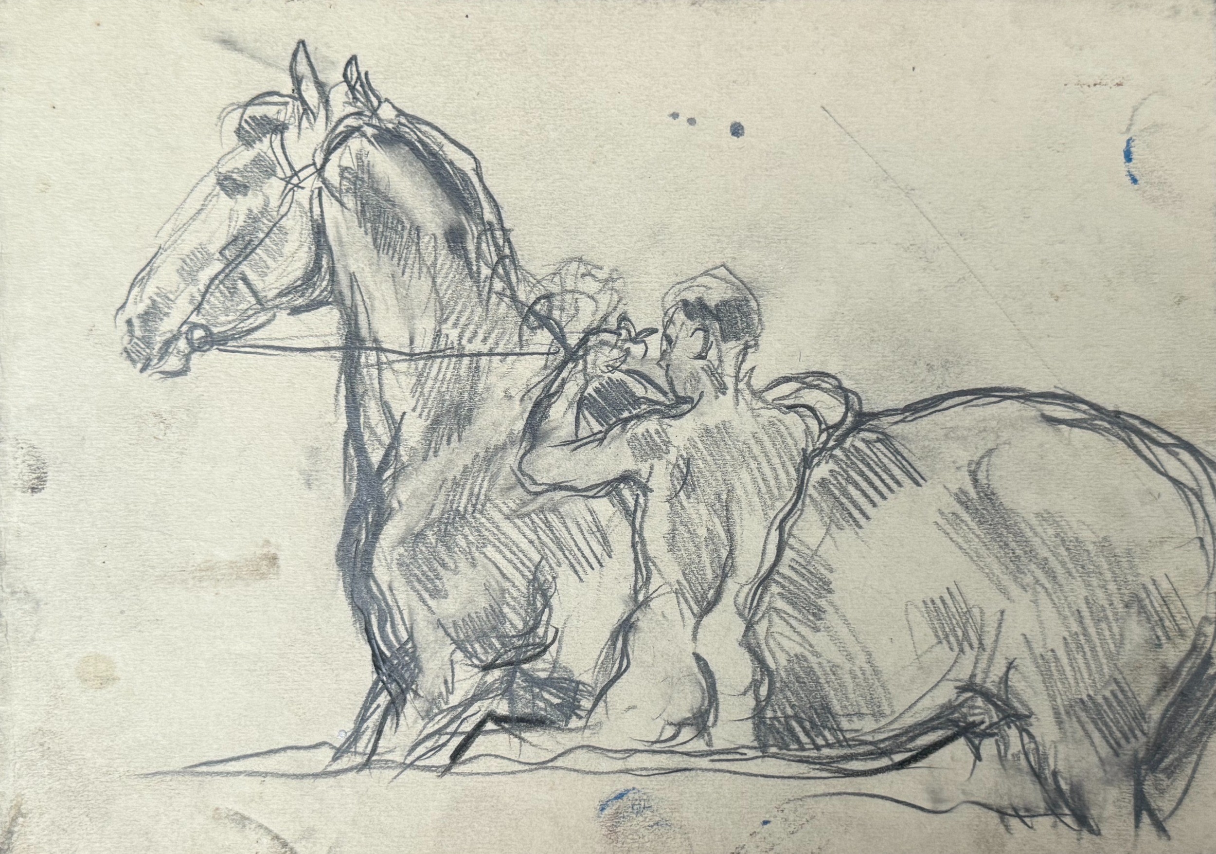 Кончаловский Михаил Петрович. Купание коня. 171