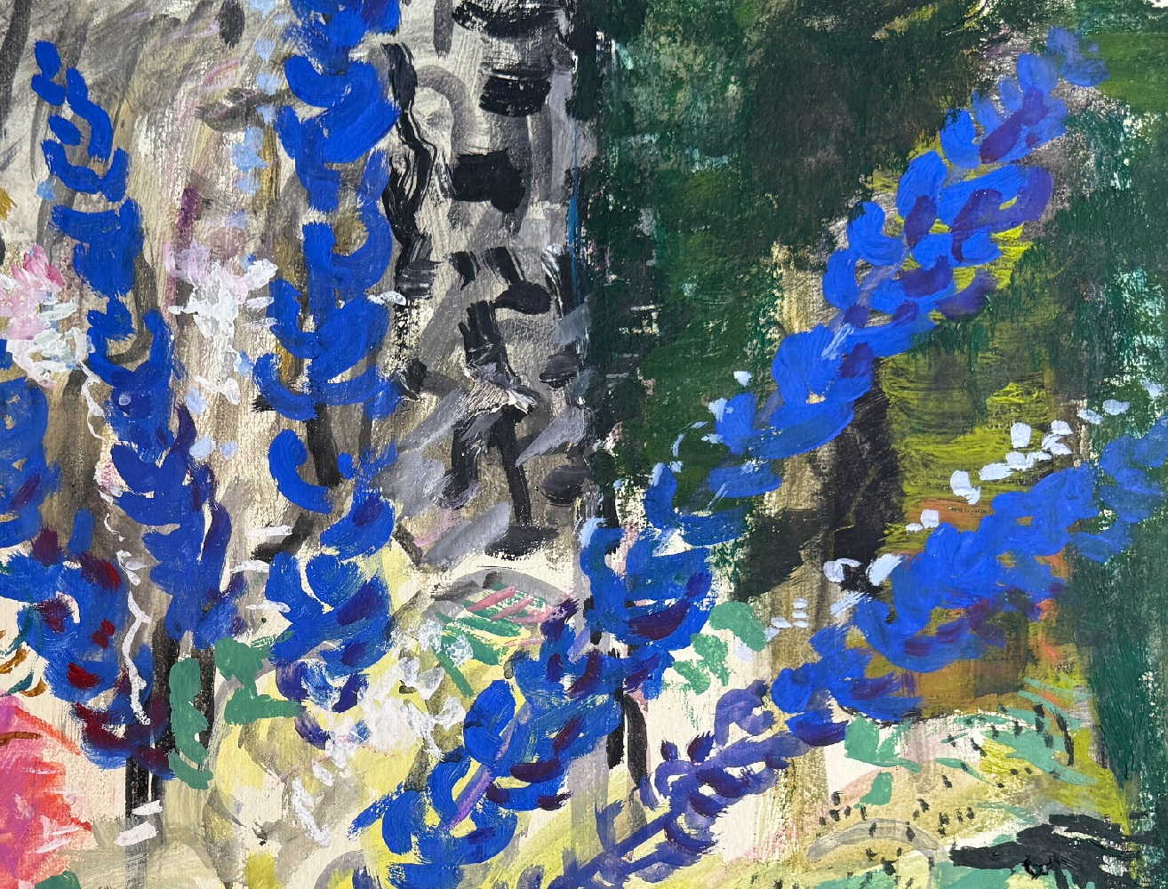 Зернова Екатерина Сергеевна. Этюд с люпинами