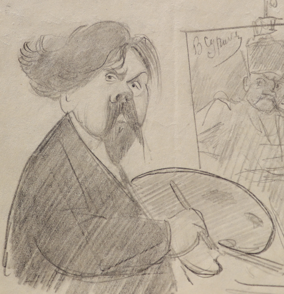 Крылов Порфирий Никитич. Портрет Василия Ивановича Сурикова