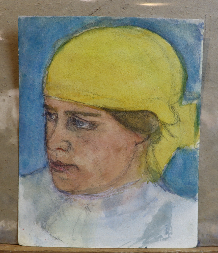 Костенко Константин Евтихиевич. Женщина в желтой косынке