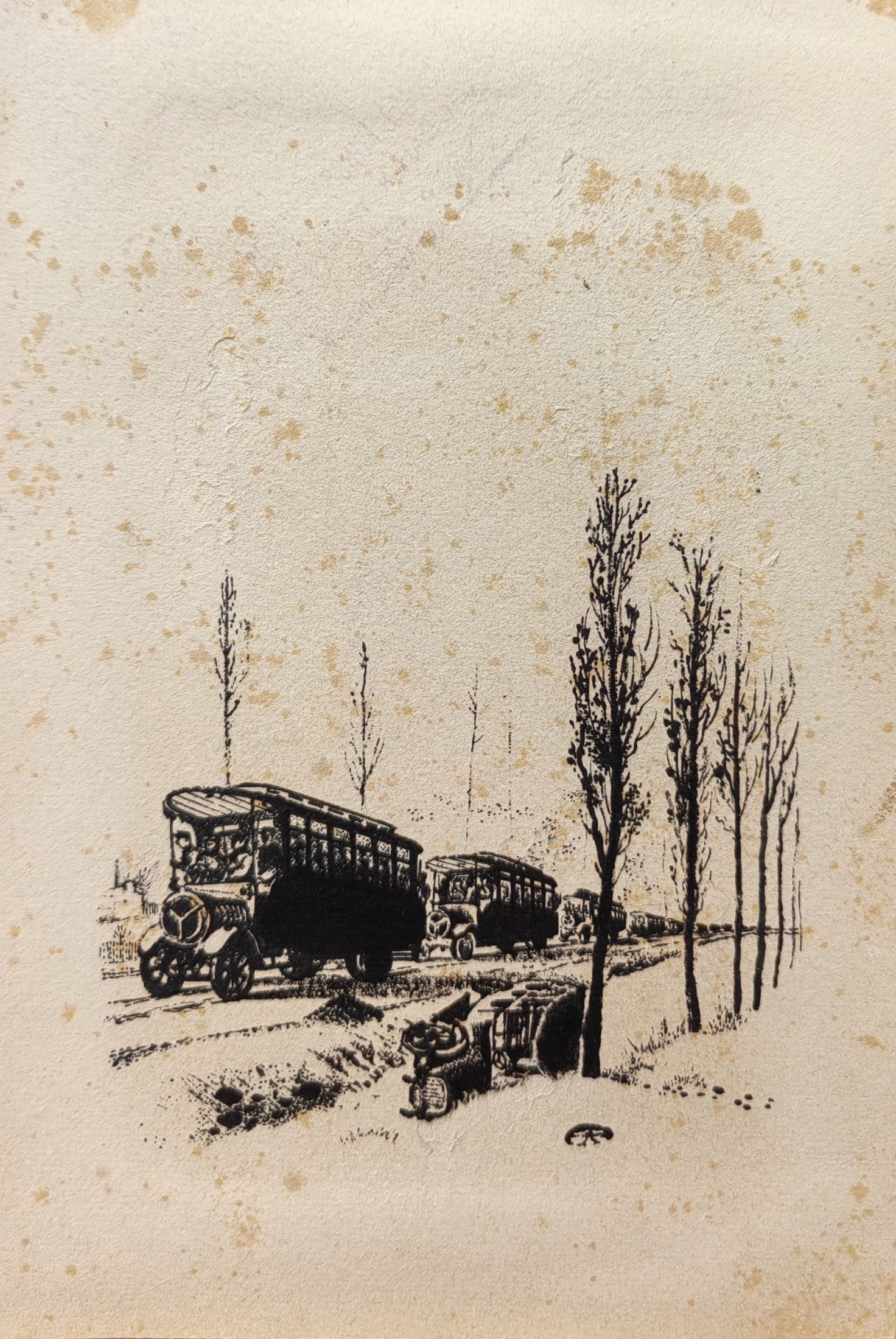 Тамби Владимир Александрович. Колонна машин