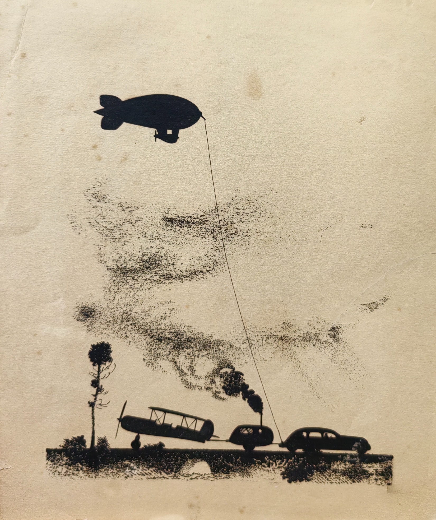 Тамби Владимир Александрович. Автомобиль тянет дирижабль