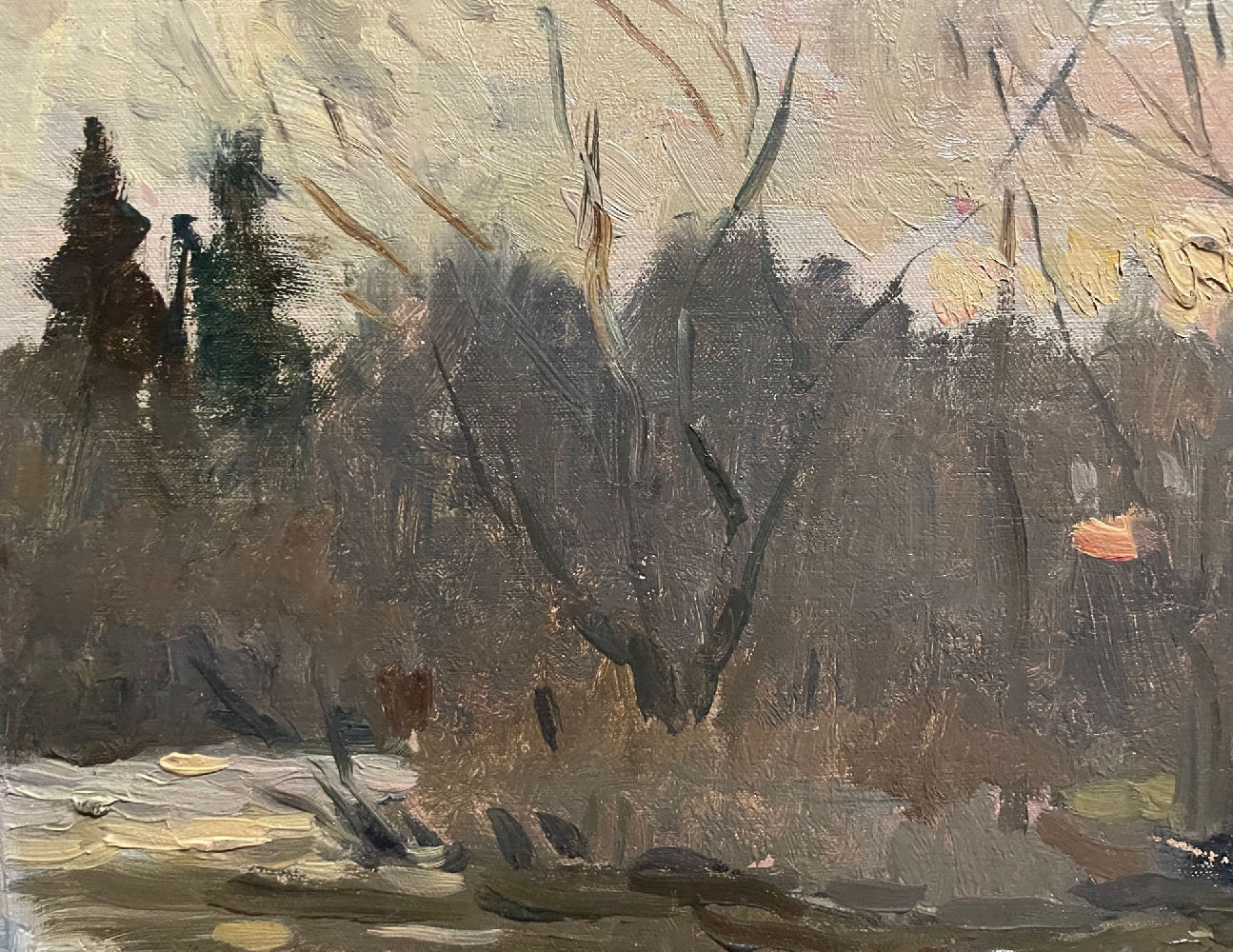 Гапоненко Тарас Гурьевич. Закат на реке