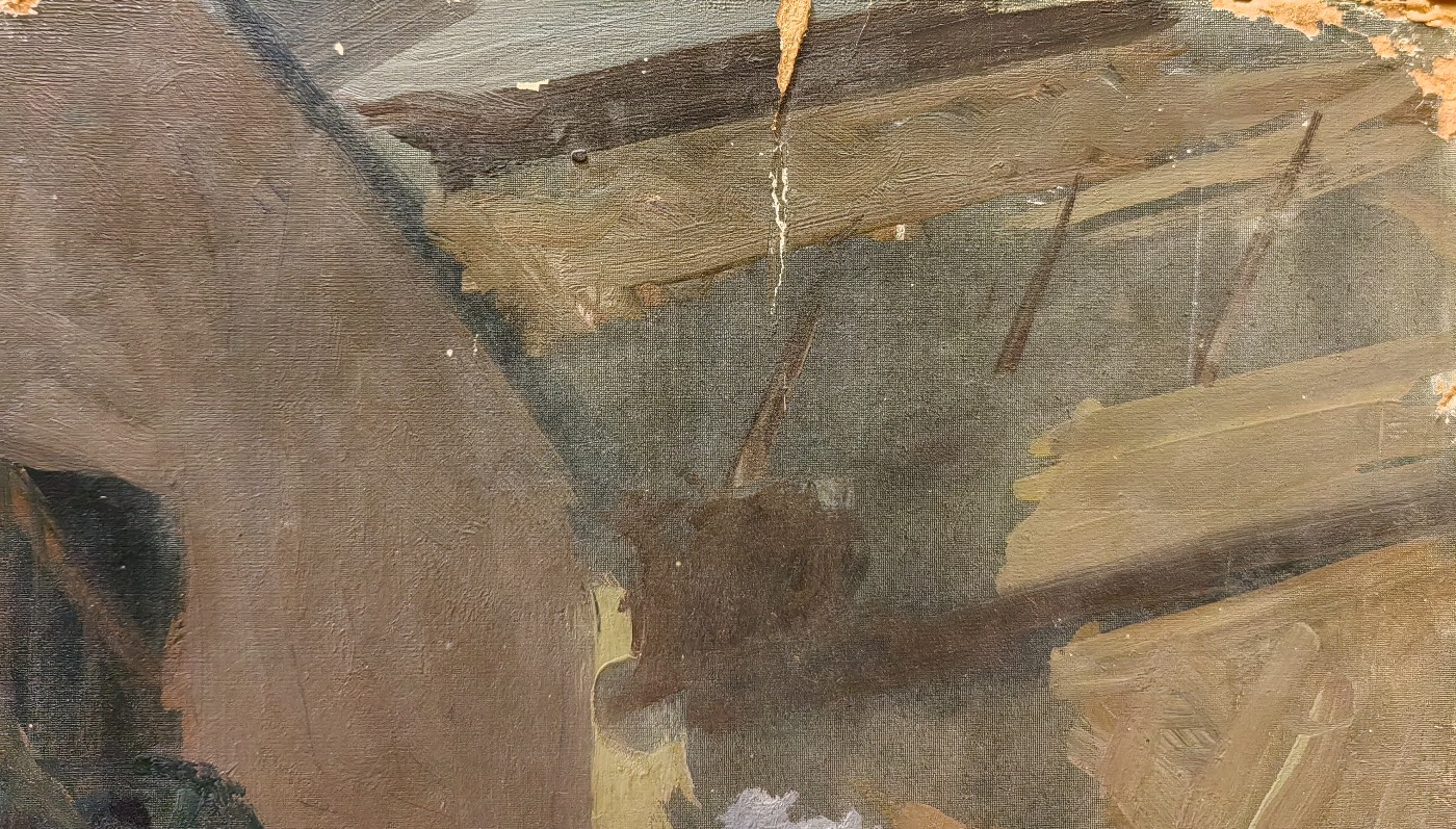 Неизвестный художник . В угольном цеху