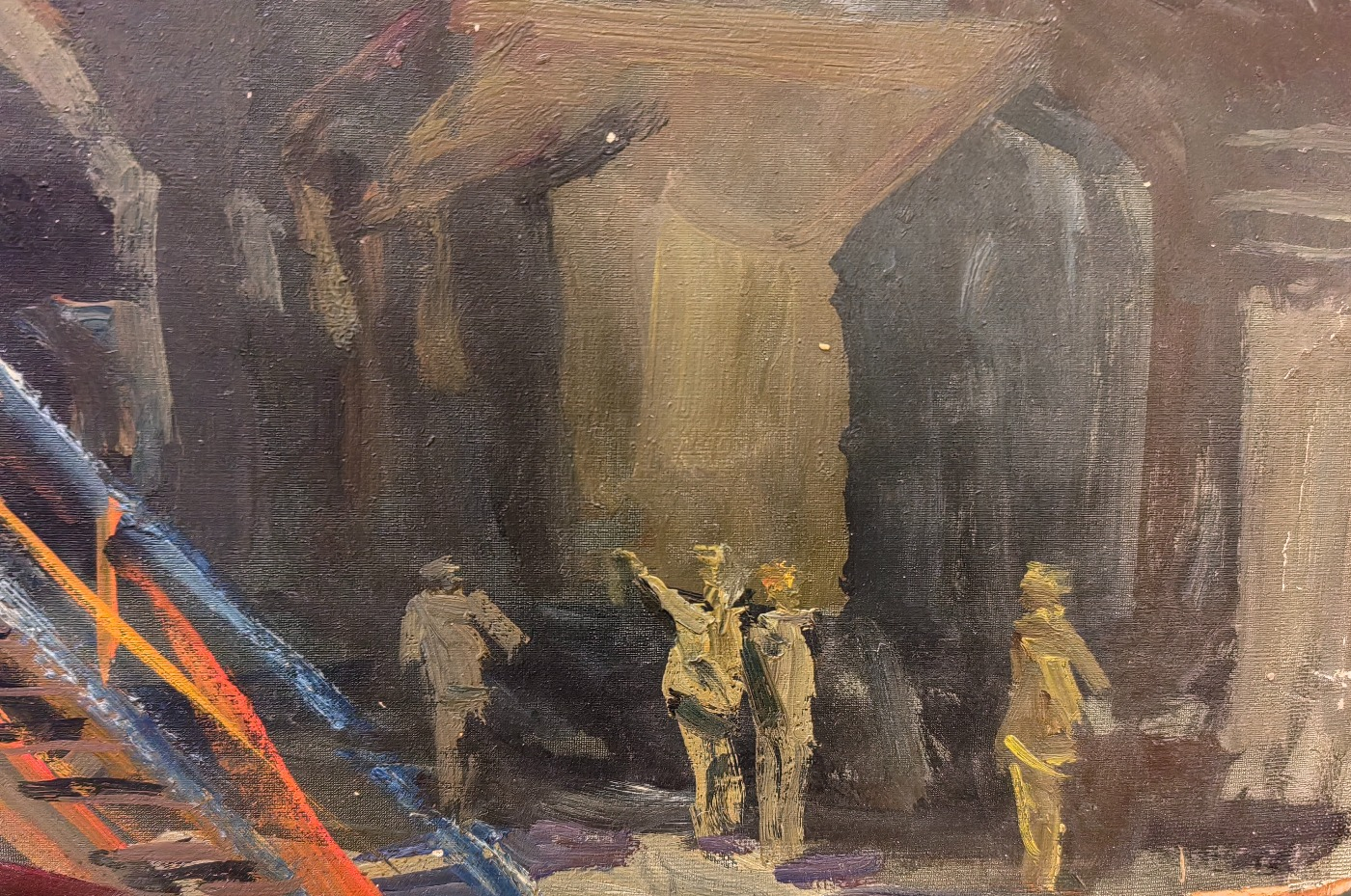 Неизвестный художник . В угольном цеху