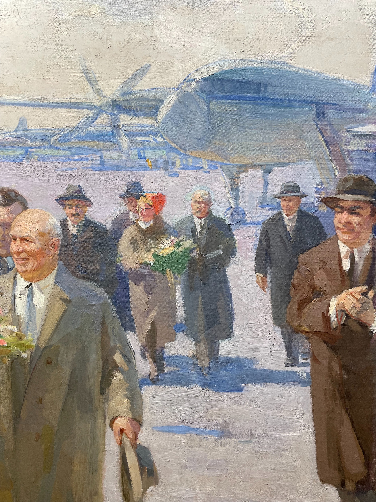 Васин Виктор Фёдорович. Встреча Гагарина на аэродроме