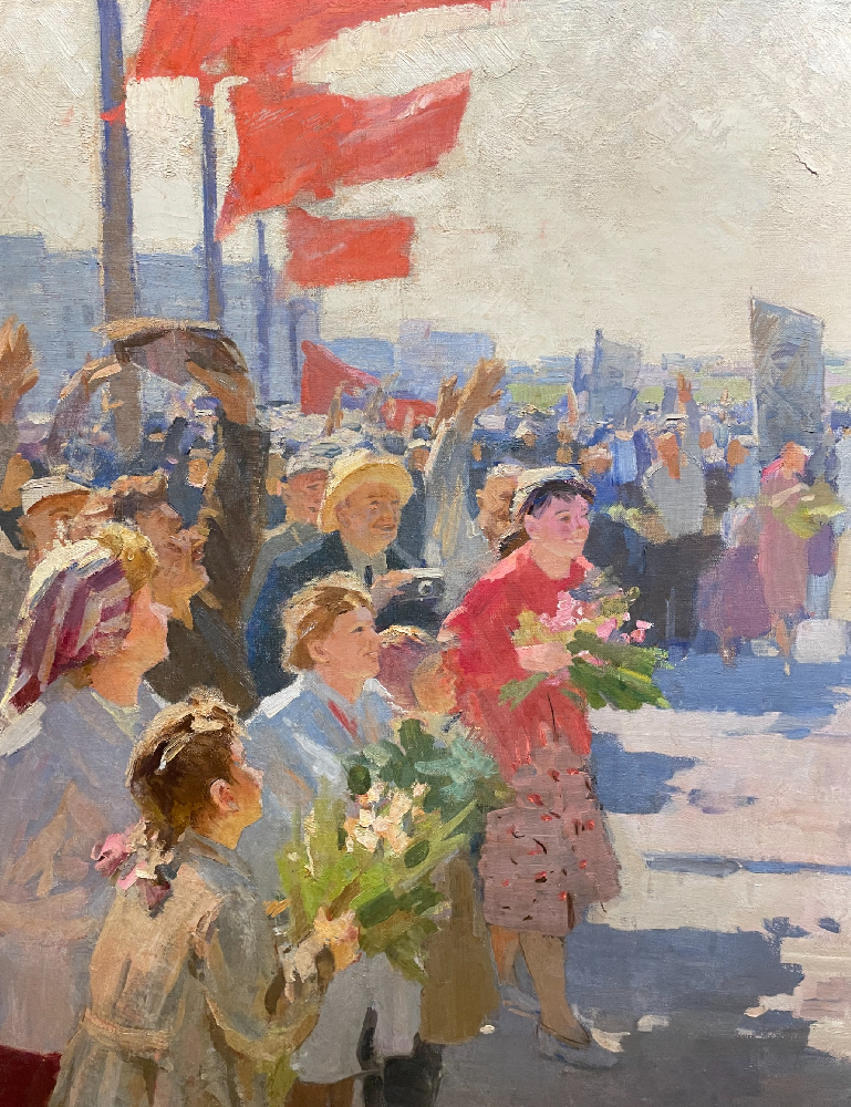 Васин Виктор Фёдорович. Встреча Гагарина на аэродроме
