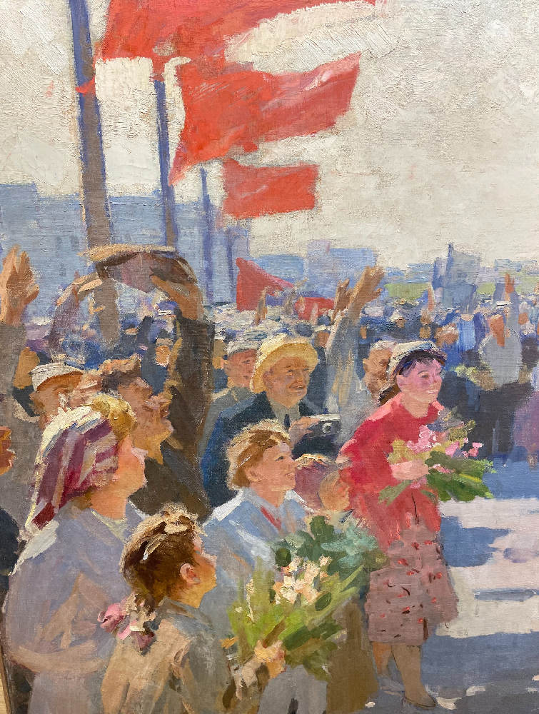 Васин Виктор Фёдорович. Встреча Гагарина на аэродроме