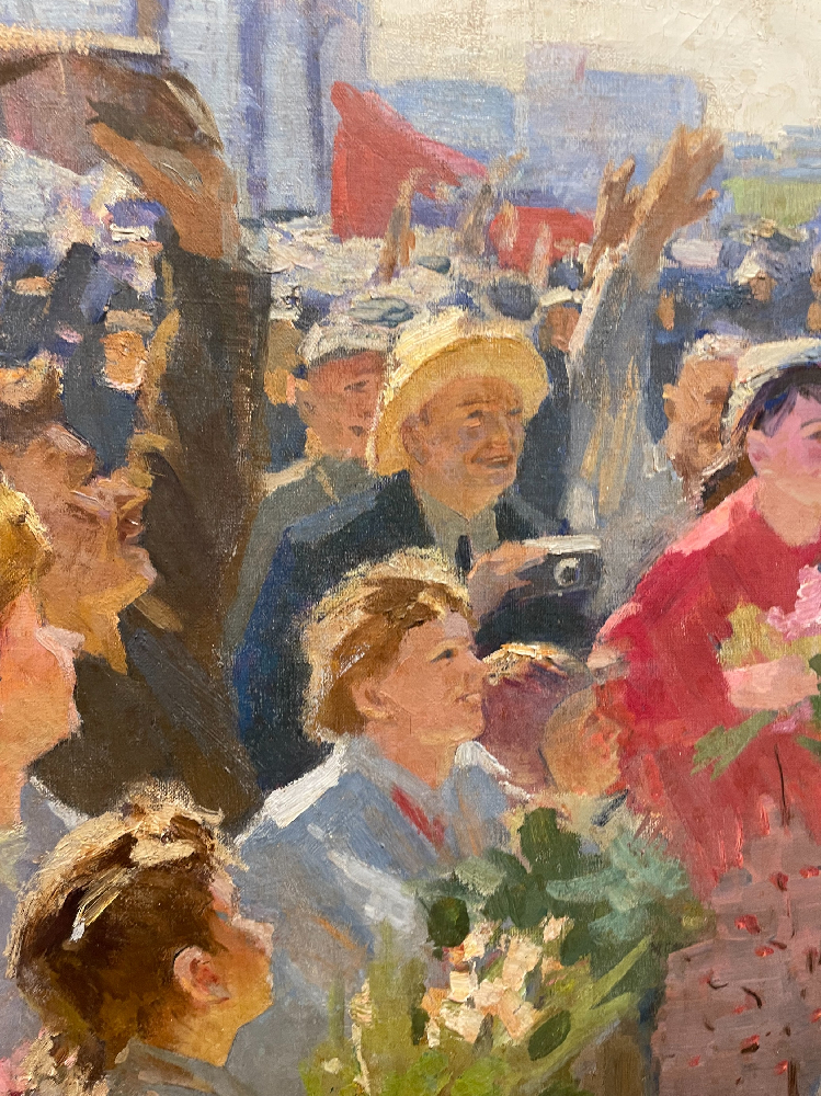 Васин Виктор Фёдорович. Встреча Гагарина на аэродроме