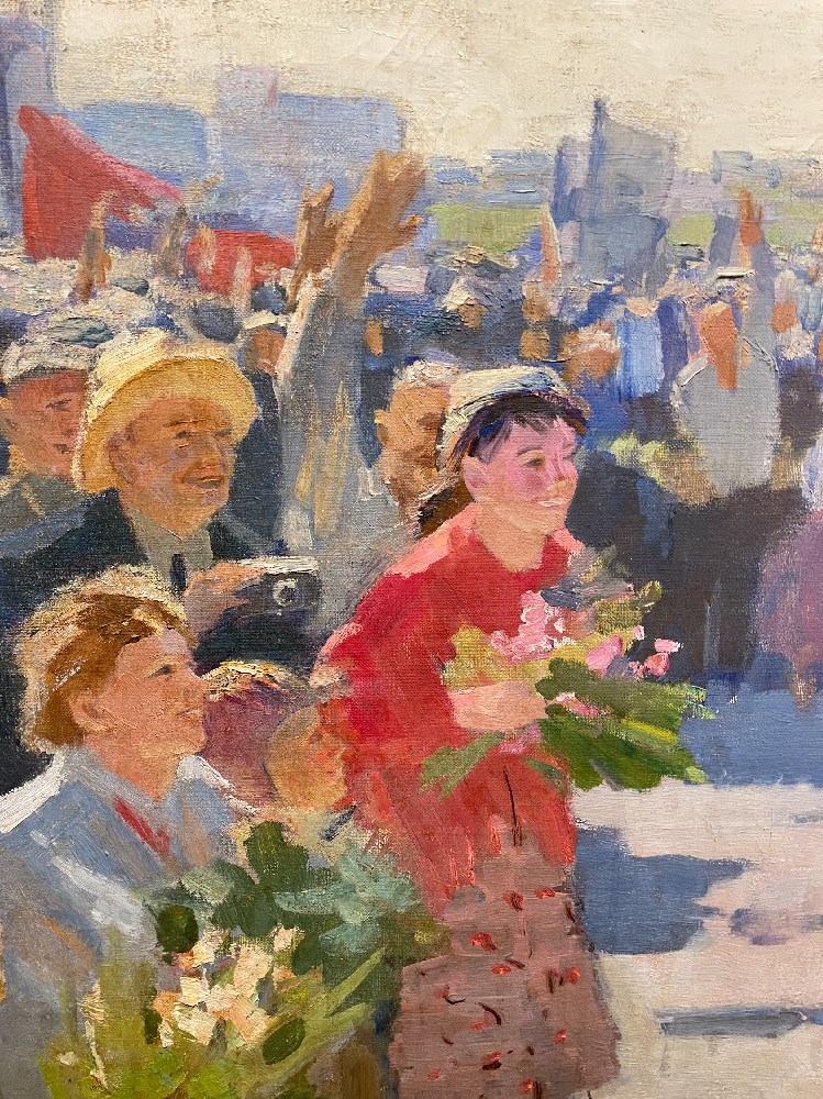 Васин Виктор Фёдорович. Встреча Гагарина на аэродроме
