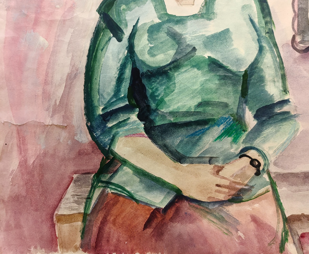 Васин Виктор Фёдорович. Женщина с радиоприемником