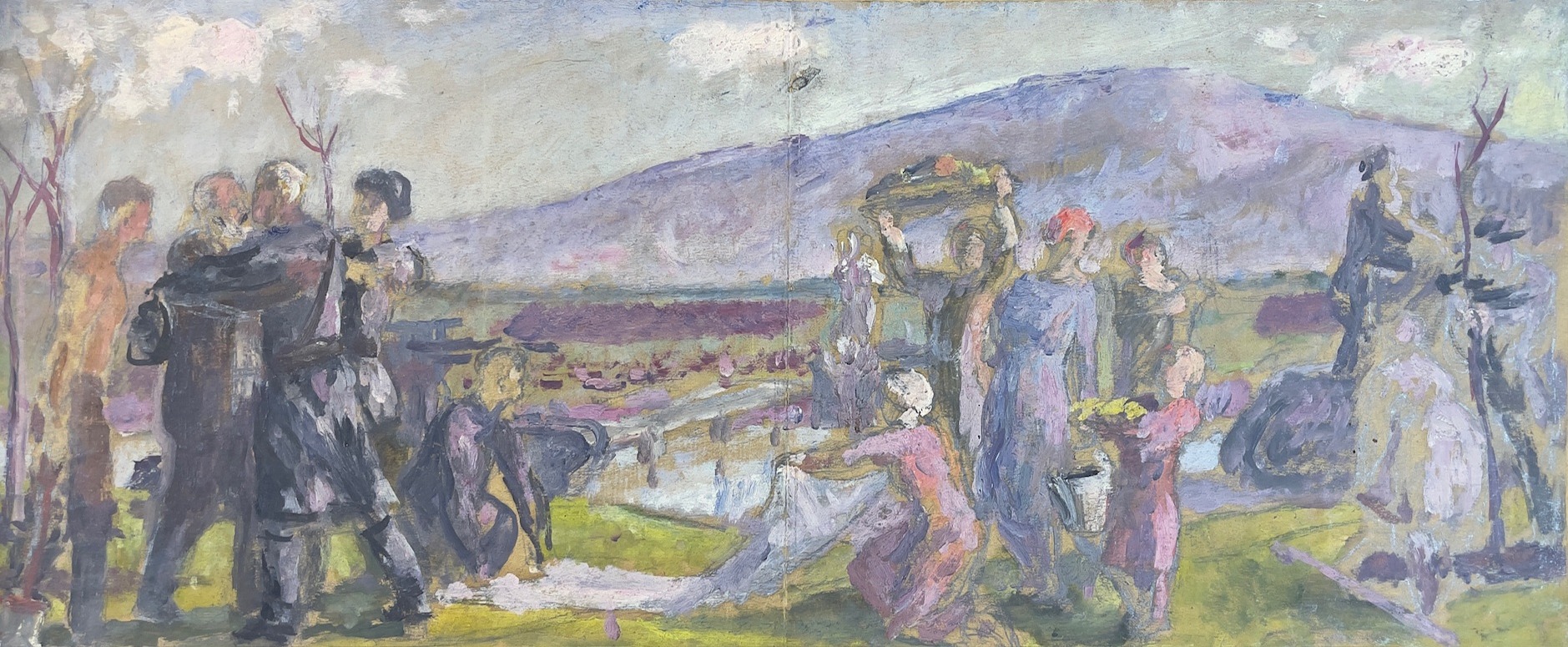 Черкес Даниил Яковлевич. Обеденный перерыв в Совхозе. Казахстан