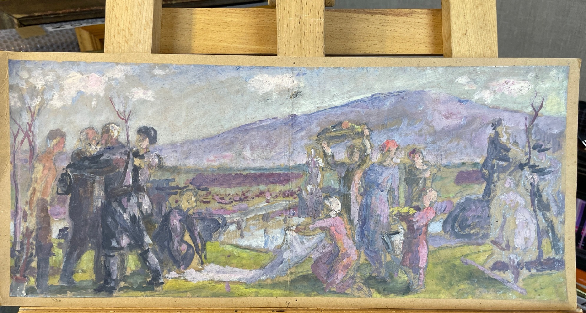 Черкес Даниил Яковлевич. Обеденный перерыв в Совхозе. Казахстан