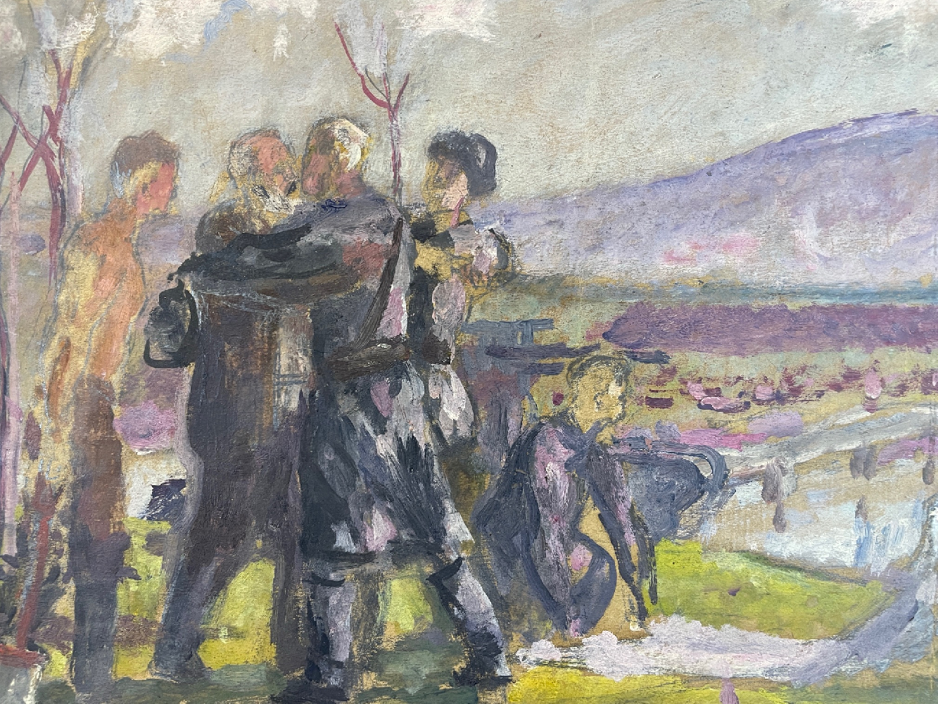 Черкес Даниил Яковлевич. Обеденный перерыв в Совхозе. Казахстан