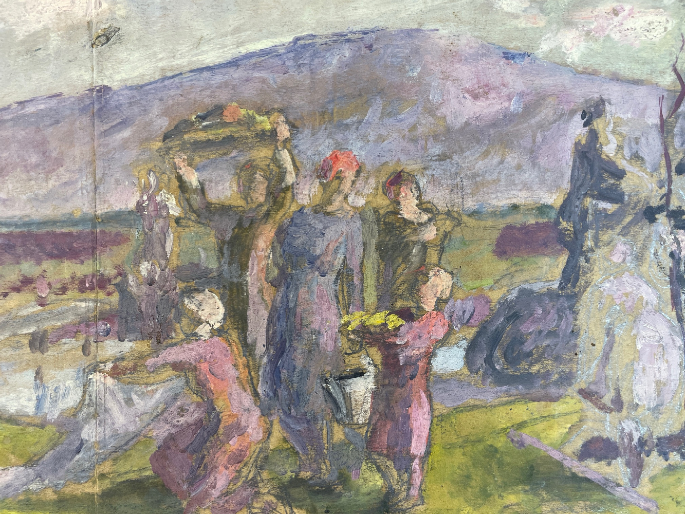 Черкес Даниил Яковлевич. Обеденный перерыв в Совхозе. Казахстан