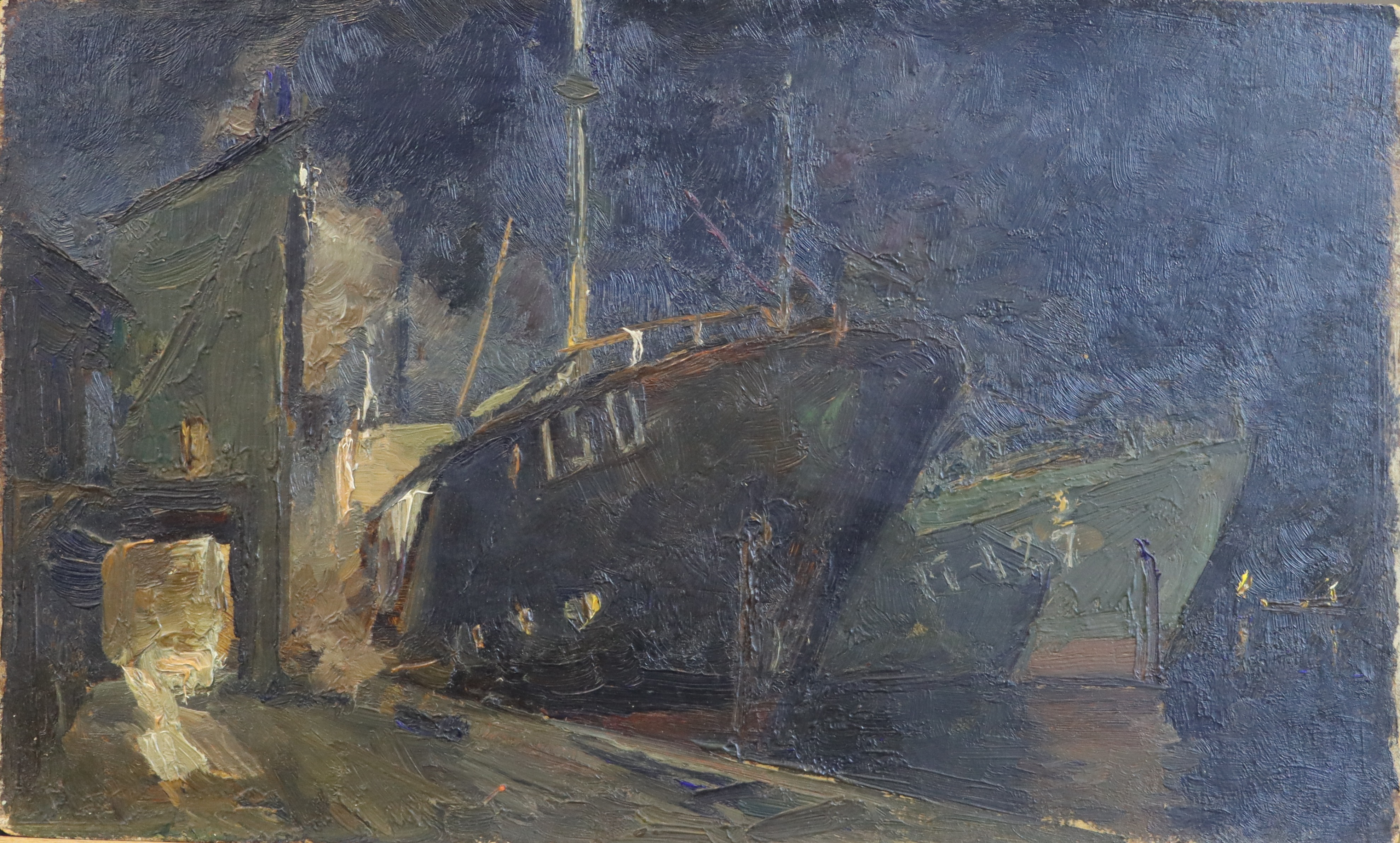 Черкес Даниил Яковлевич. Корабли в порту