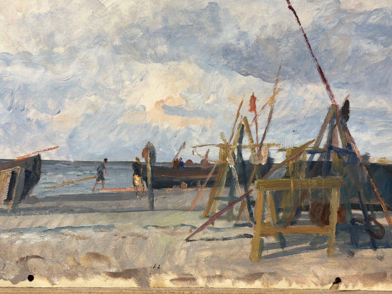 Черкес Даниил Яковлевич. Лодки на берегу