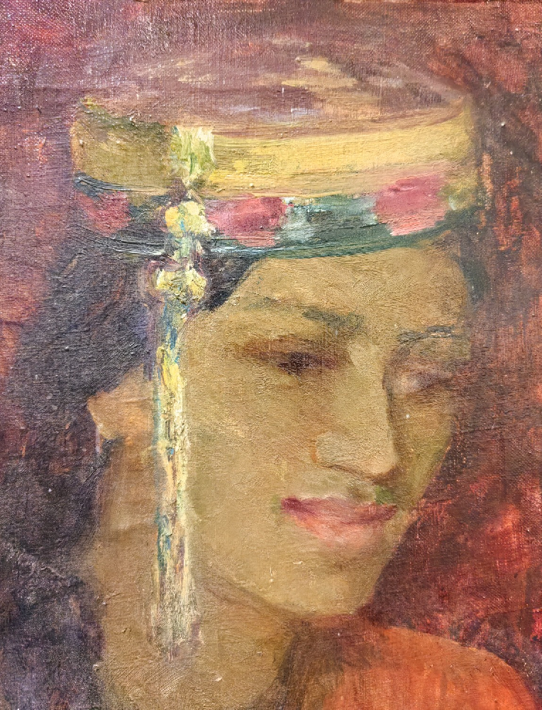 Яновская Ольга Дмитриевна. Туркменка в тюбетейке. Ашхабад.