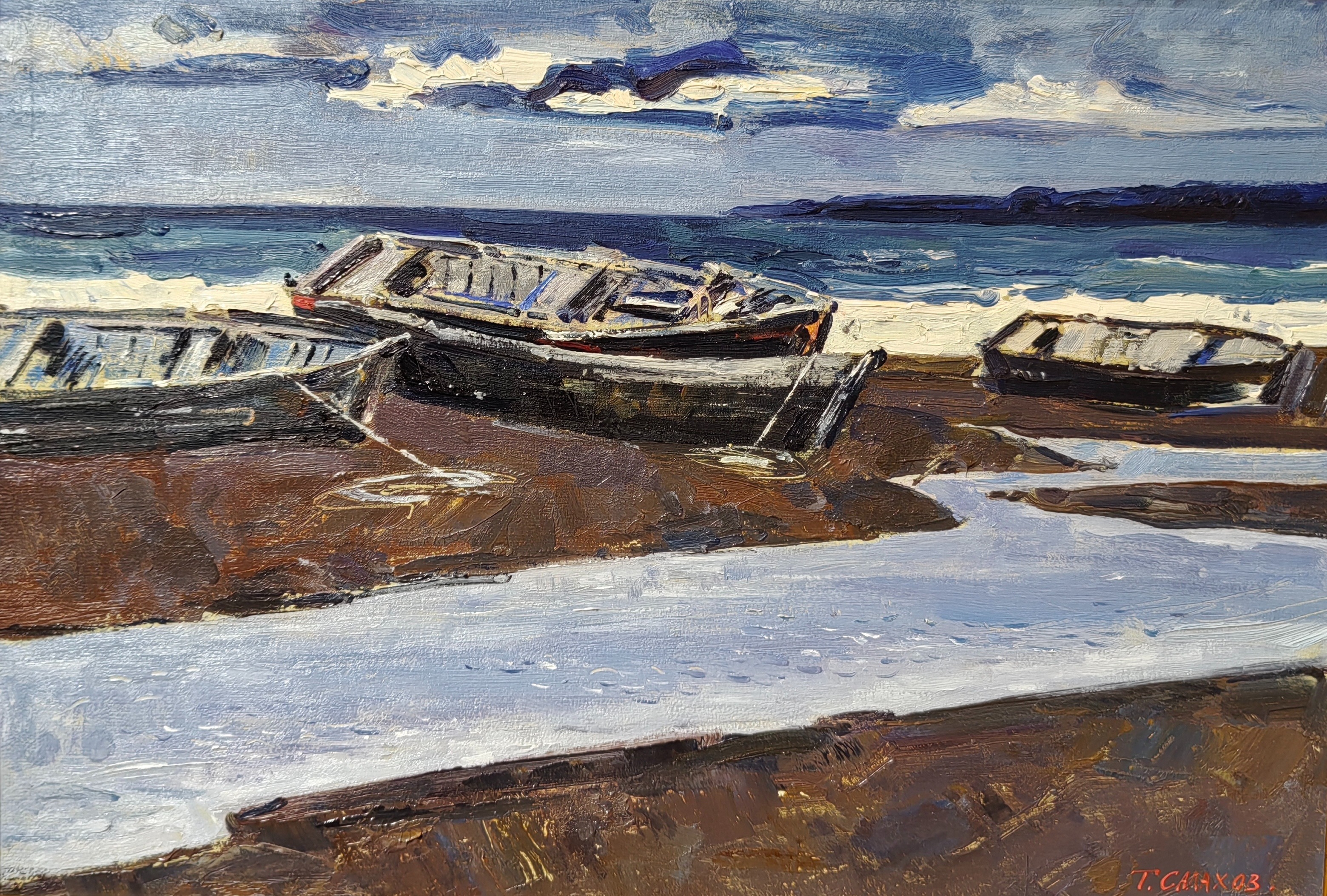 Салахов Таир Теймур-оглы. Лодки на берегу