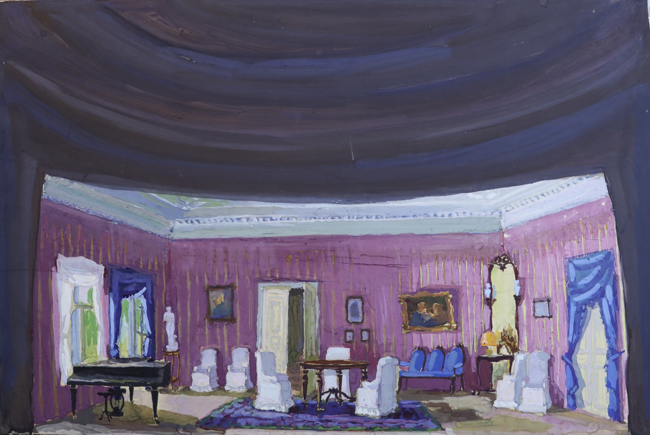 Дехтерёва Татьяна Александровна. Эскиз декорации к пьесе А.П. Чехова 