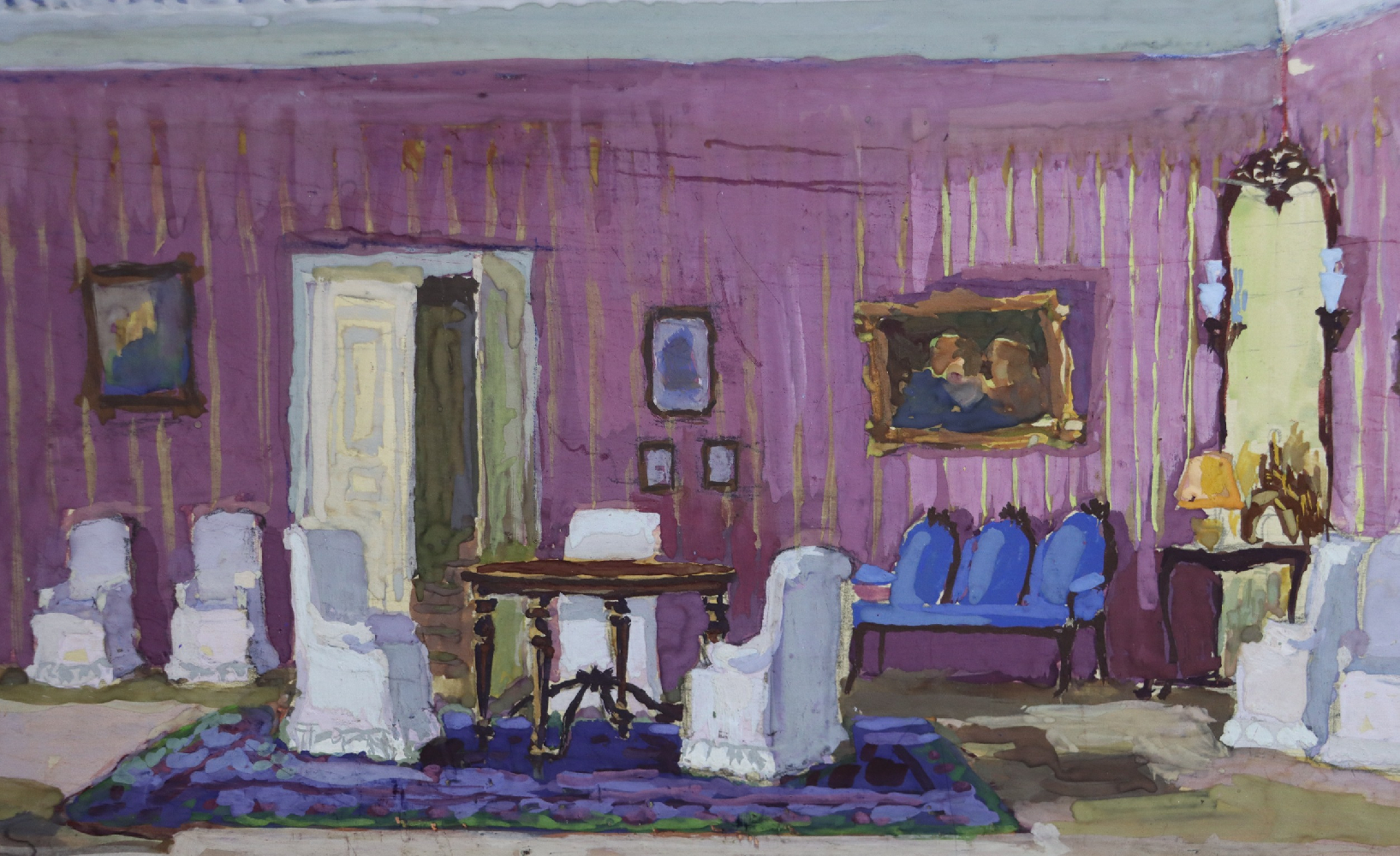 Дехтерёва Татьяна Александровна. Эскиз декорации к пьесе А.П. Чехова 