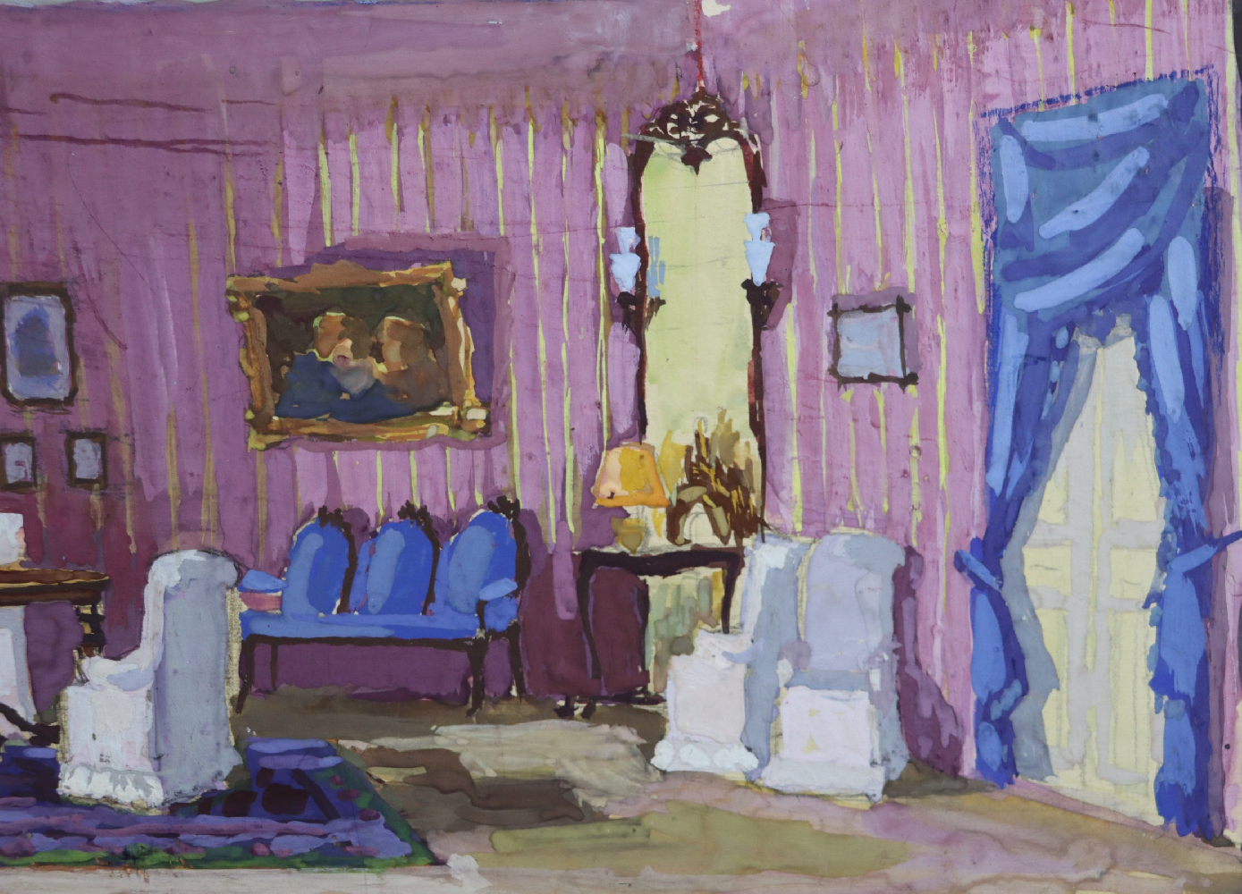 Дехтерёва Татьяна Александровна. Эскиз декорации к пьесе А.П. Чехова 