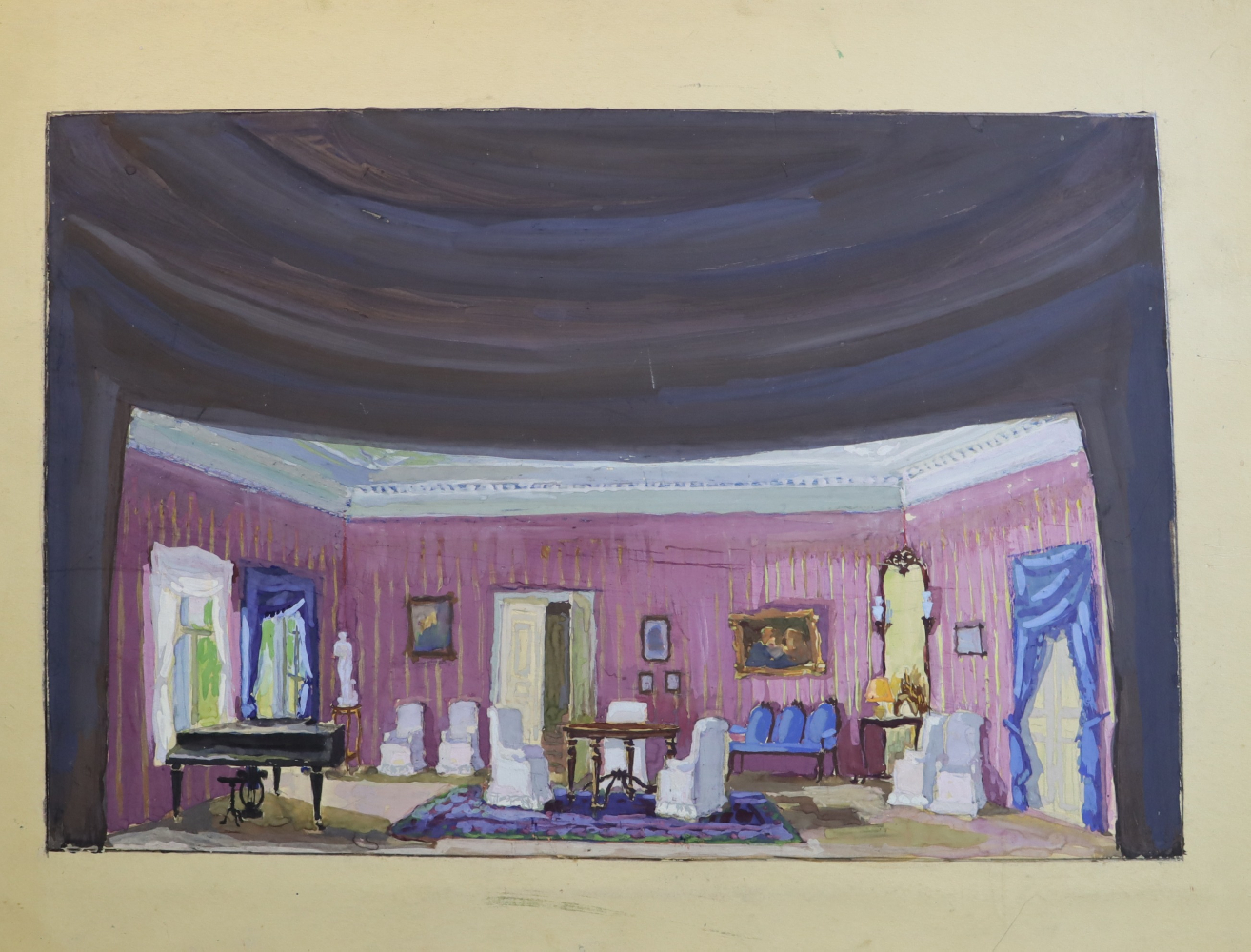 Дехтерёва Татьяна Александровна. Эскиз декорации к пьесе А.П. Чехова 