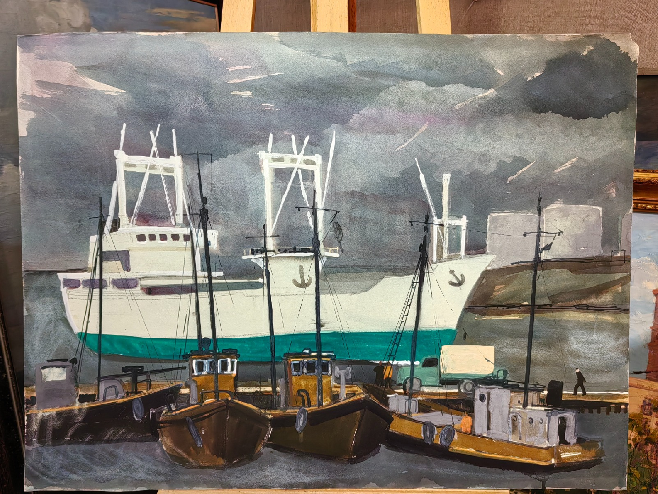 Бурмистров Борис Алексеевич. В порту