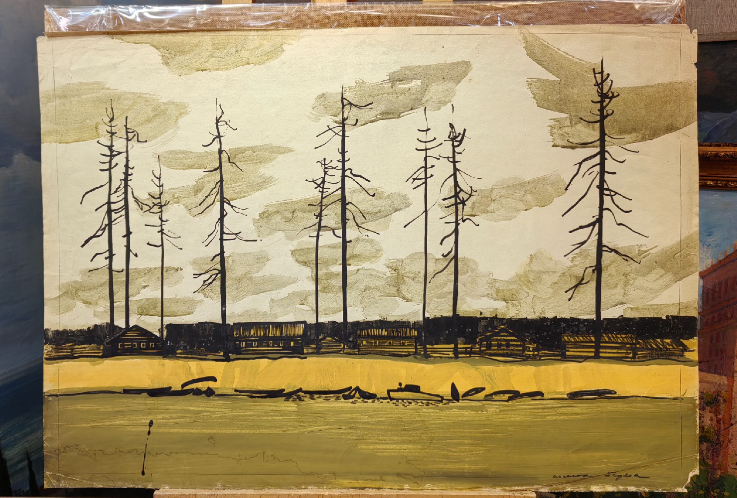 Бурмистров Борис Алексеевич. Коми АССР. Леспромхоз