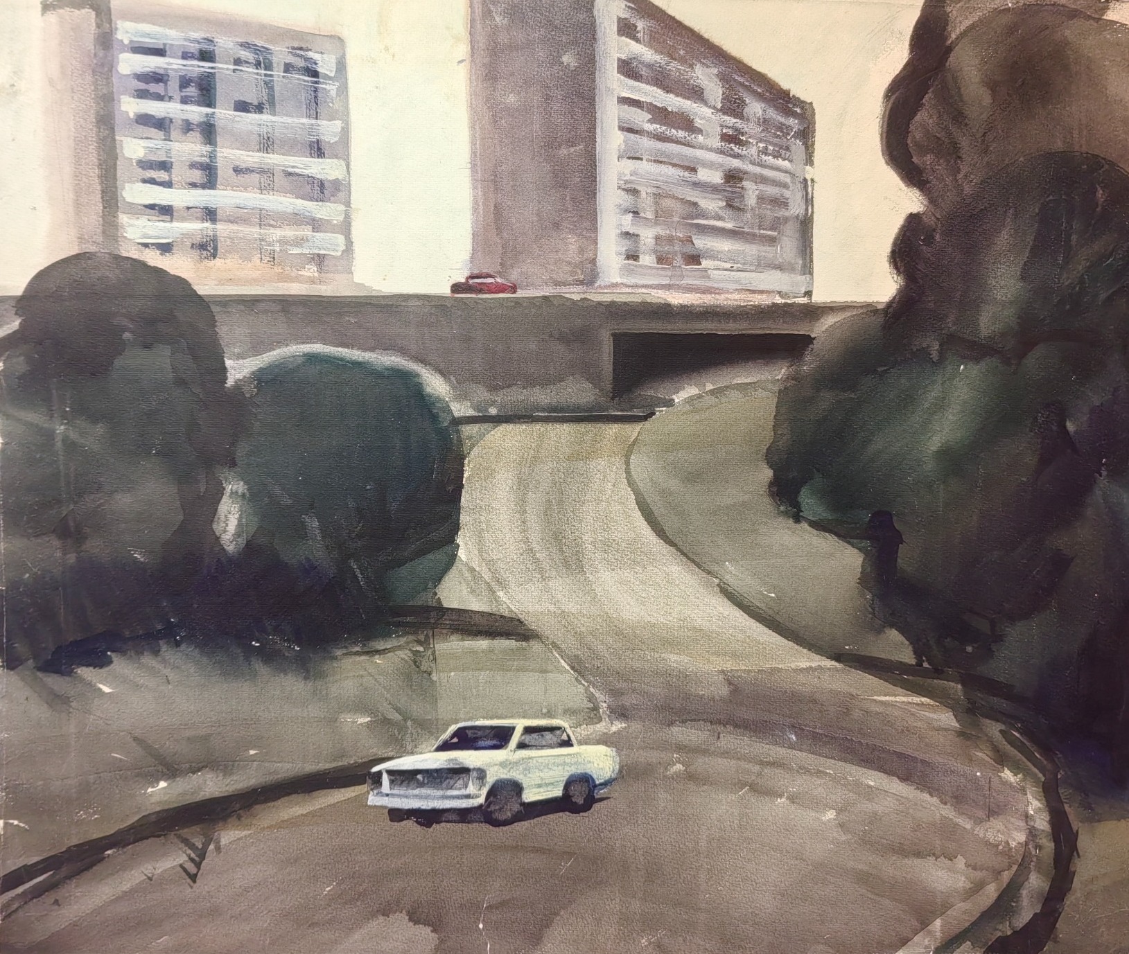 Бурмистров Борис Алексеевич. Дорога в городе