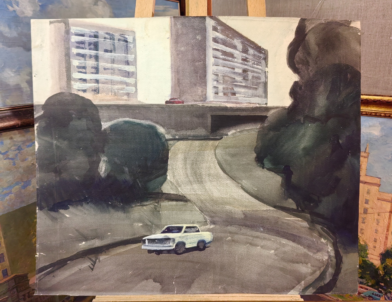 Бурмистров Борис Алексеевич. Дорога в городе