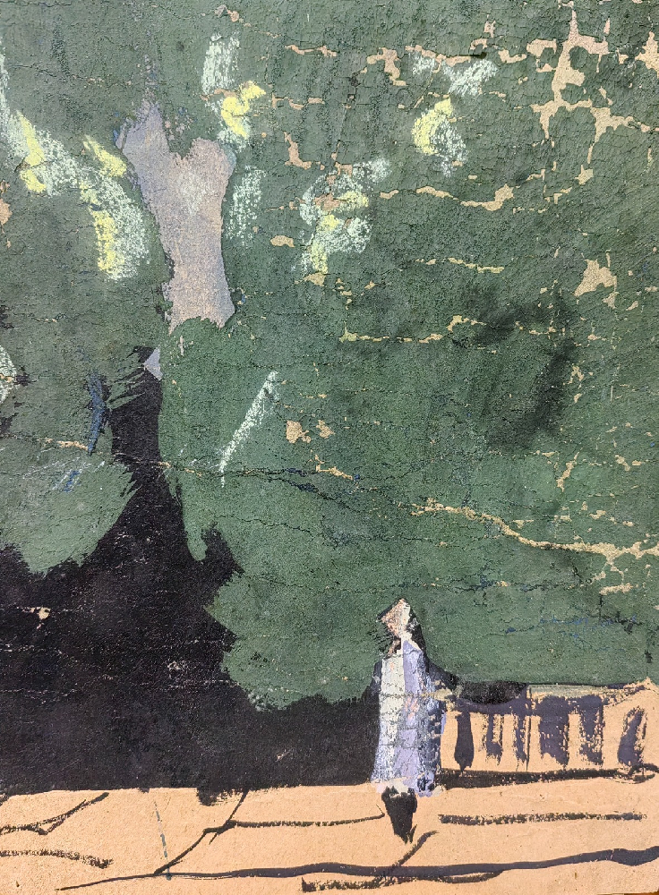 Бурмистров Борис Алексеевич. Городской пейзаж.