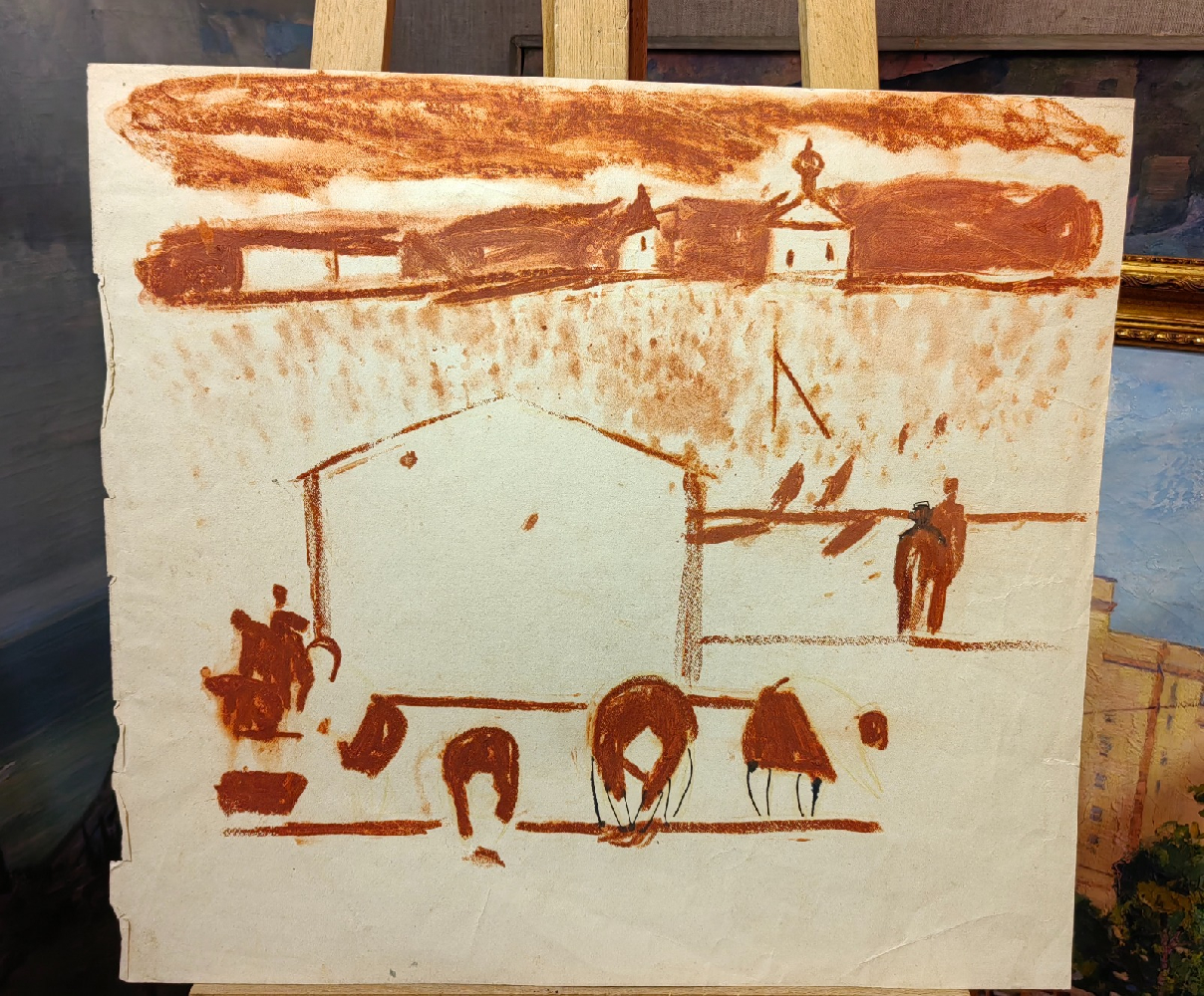 Бурмистров Борис Алексеевич. Полевые работы