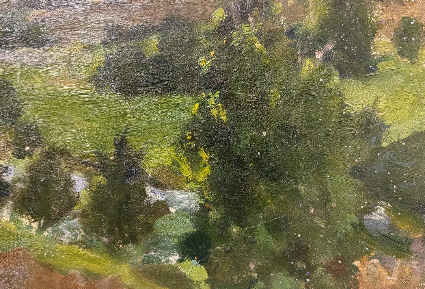 Малаев Фёдор Петрович. Пейзаж с рекой.